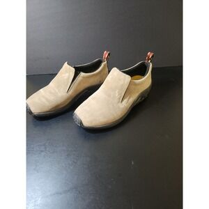Merrell Jungle Moc Classic Taupe Suede Slip On Shoes Mens 9.5 60801